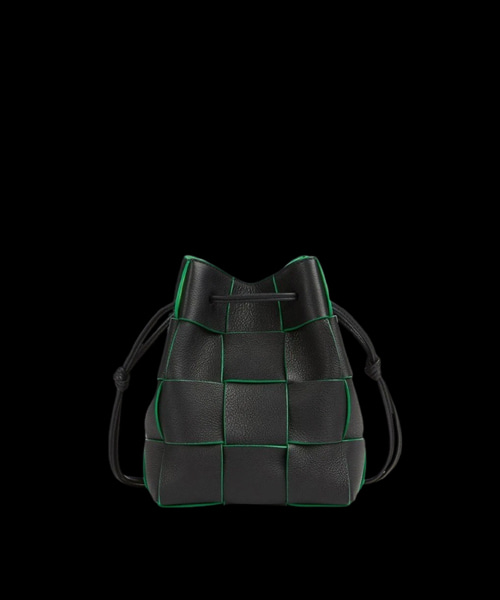 미니 레더 카세트 버킷 백