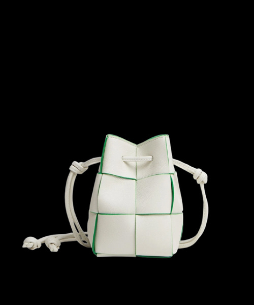 미니 레더 카세트 버킷 백