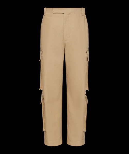 워시드 코튼 유틸리티 치노 카고 트라우저