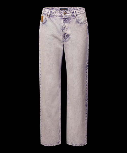 페이디드 데님 스케이트 팬츠