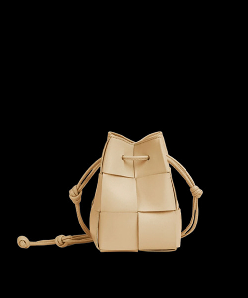 미니 레더 카세트 버킷 백