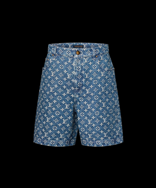 모노그램 데님 쇼츠