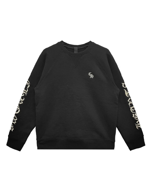 CH 자수 블랙 스웨트셔츠