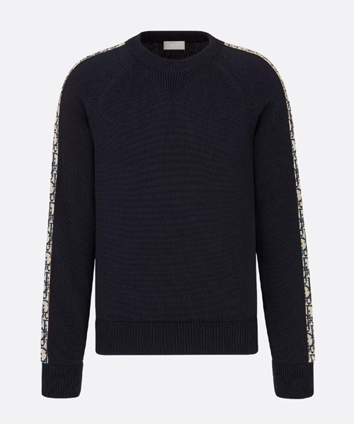 오블리크 인서트 스웨터