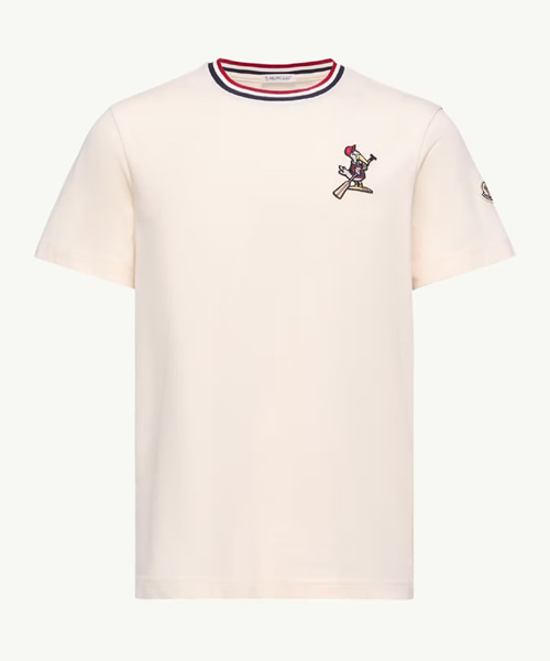 몬덕 로고 패치 코튼 티셔츠