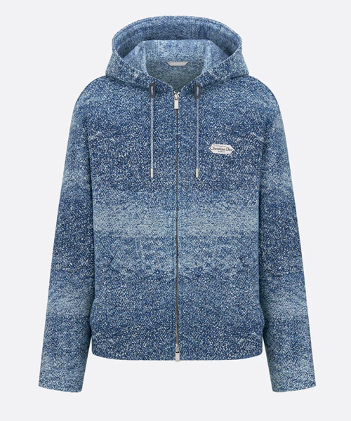 파리스 라벨 후드 블루종 재킷