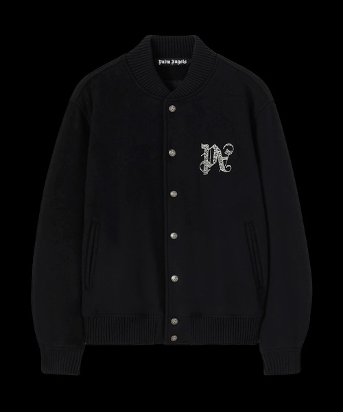 모노그램 엠브로이더리 봄버 재킷