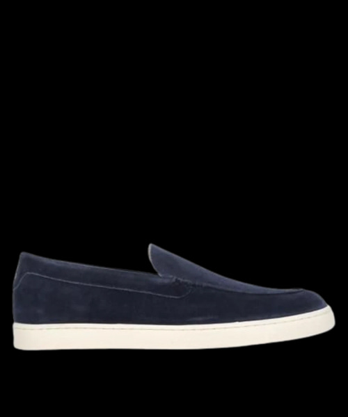 쉐브론 이펙트 스웨이드 로퍼