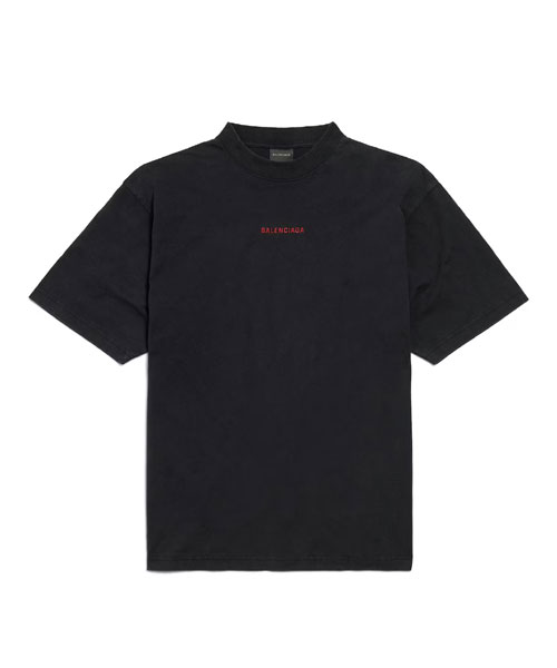 발렌시아가 백 미디엄 핏 티셔츠