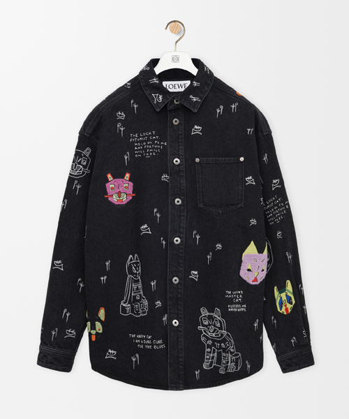 퓨처리스트 캣 데님 오버셔츠