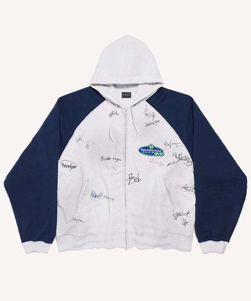 바나나 래글런 오버사이즈 집업 후디