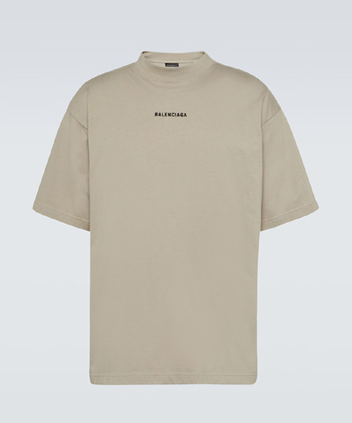 발렌시아가 백 미디엄 핏 티셔츠