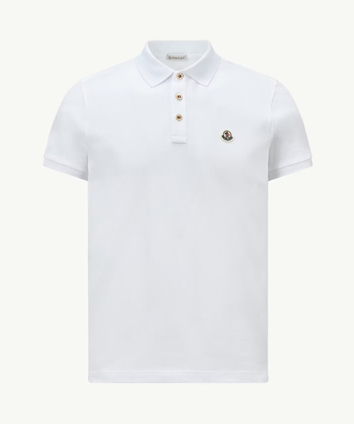 로고 패치 코튼 폴로 셔츠