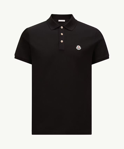 로고 패치 코튼 폴로 셔츠