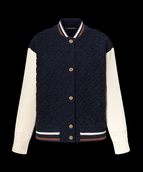 모노그램 타월링 바시티 재킷