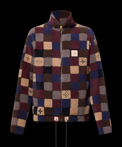 다미에 플리스 블루종