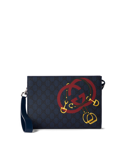 차이니즈 뉴 이어 컬렉션 엠벨리시드 프린트 GG 미디엄 클러치