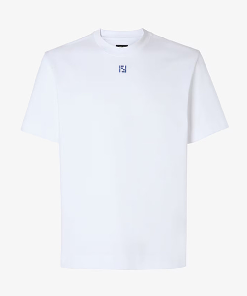 FF 셀러리아 로고 자수 코튼 티셔츠