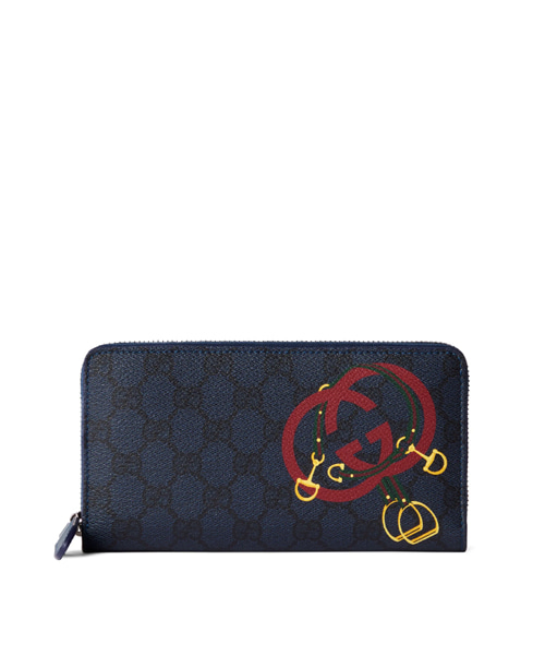 차이니즈 뉴 이어 컬렉션 프린트 GG 풀 지퍼 월릿