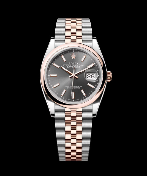 데이저스트 (에버로즈 골드 콤비 / 슬레이트 다이얼) 36mm