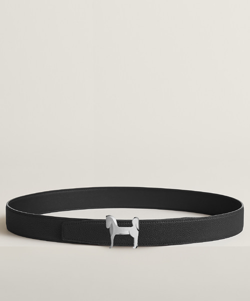 PANACHE 벨트 버클 리버서블 가죽 스트랩 32mm