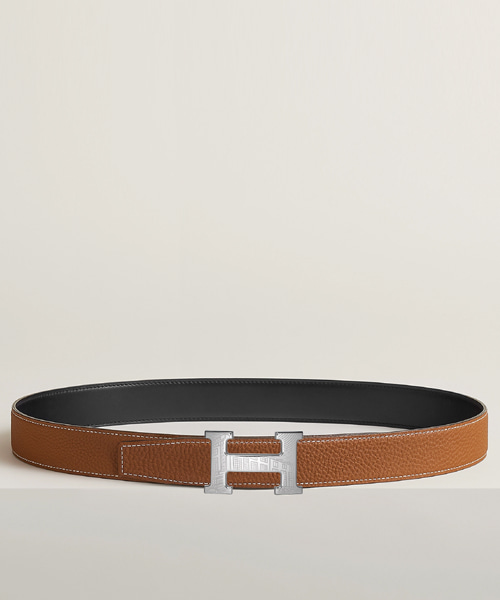 5382 FAUBOURG 벨트 버클 리버서블 가죽 스트랩 32mm