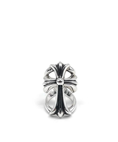 실버 인피니티 크로스 링