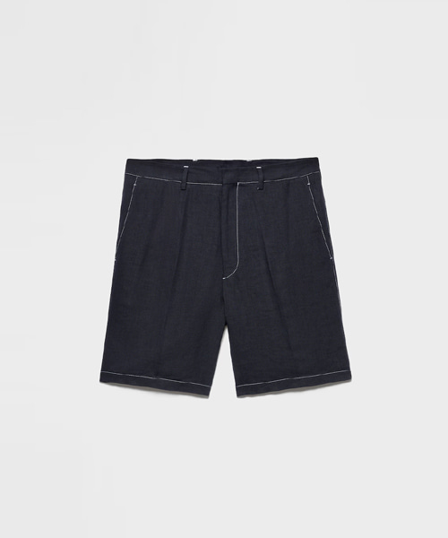 리넨 버뮤다 쇼츠