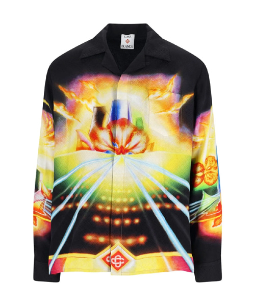 오키드 실크 셔츠