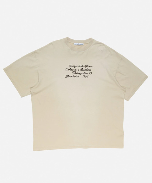 그래픽 프린트 코튼 티셔츠