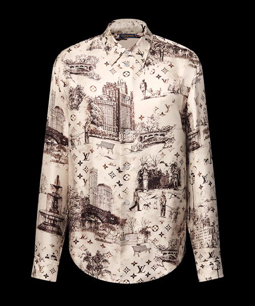 롱 슬리브 실크 셔츠