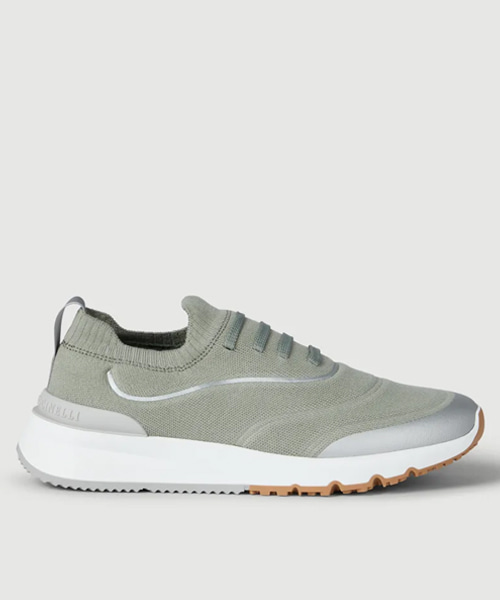 열접착 테이핑 디테일 테크노 코튼 니트 러너즈