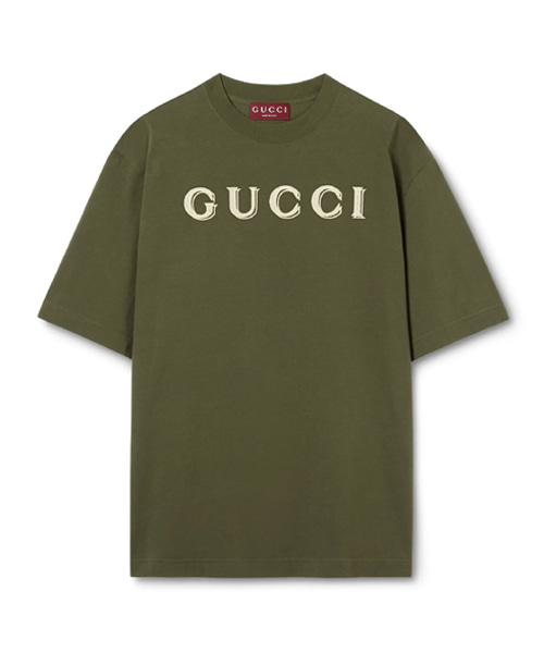 자수 니트 코튼 티셔츠