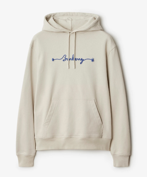 노트 로고 코튼 후디