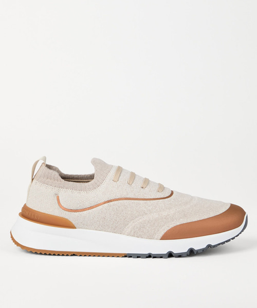 열접착 테이핑 디테일 테크노 코튼 니트 러너즈