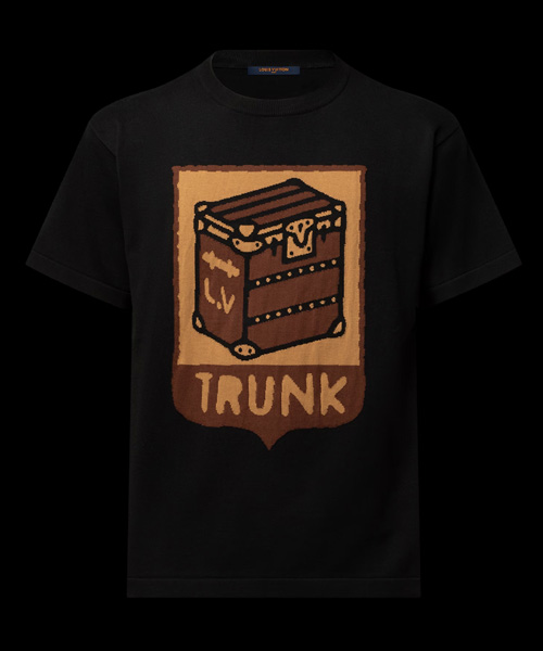 그래픽 숏 슬리브드 크루넥