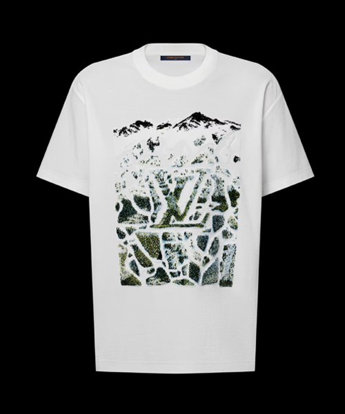 벨벳 자카드 숏 슬리브 티셔츠