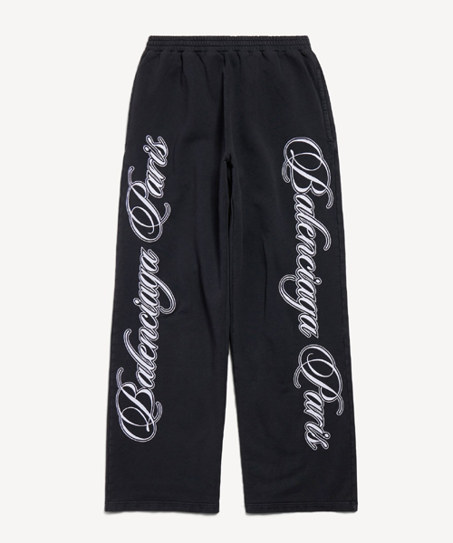 커시브 배기 팬츠