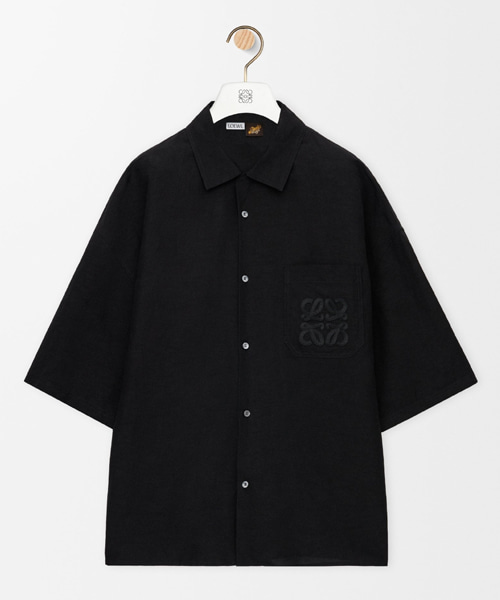 비스코스 리넨 숏 슬리브 셔츠