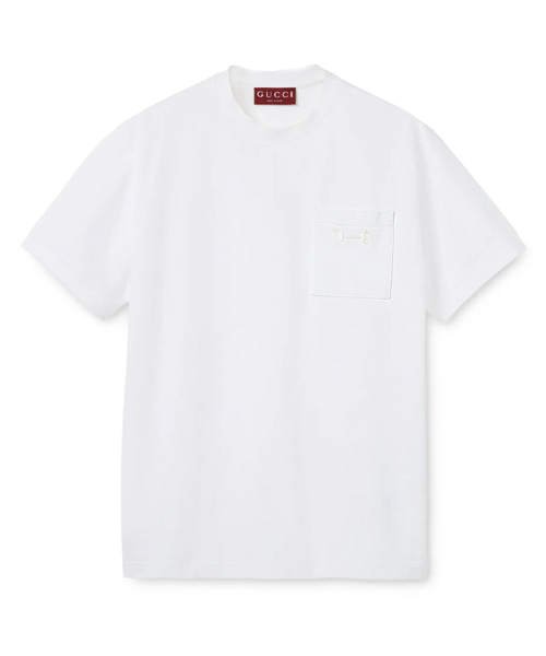 엠브로이더리 피케트 코튼 티셔츠