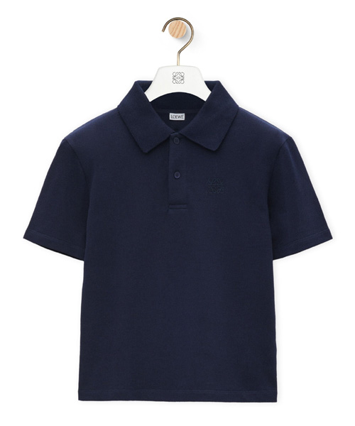 로고 자수 코튼 폴로셔츠