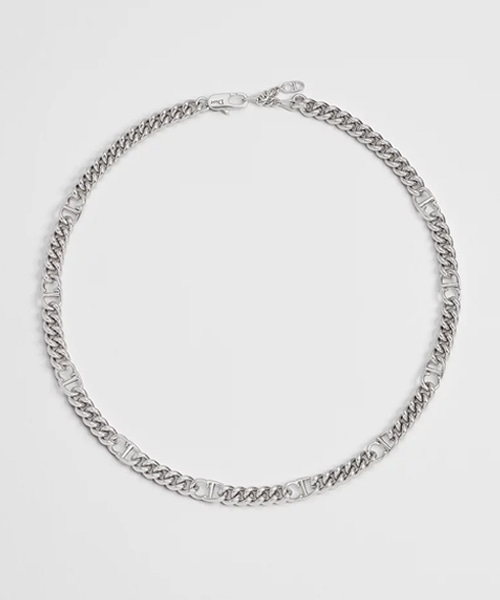 CD 아이콘 슬림 체인 링크 목걸이