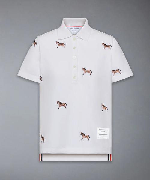 루나 뉴 이어 피케 홀스 엠브로이더리 폴로셔츠