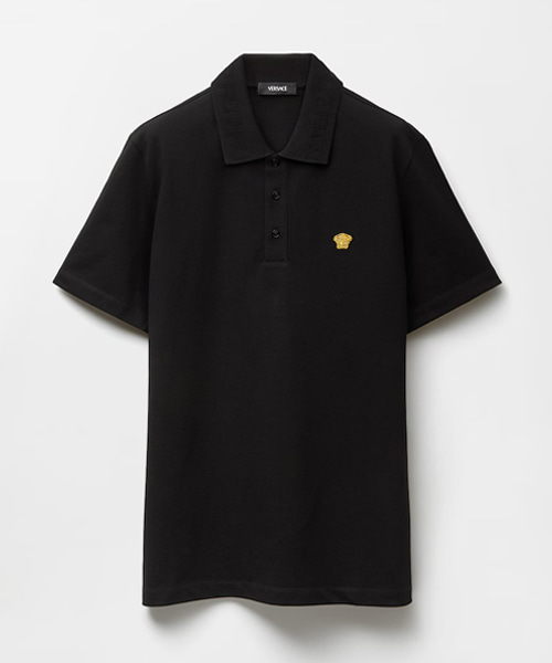 자수 코튼 피케 폴로셔츠