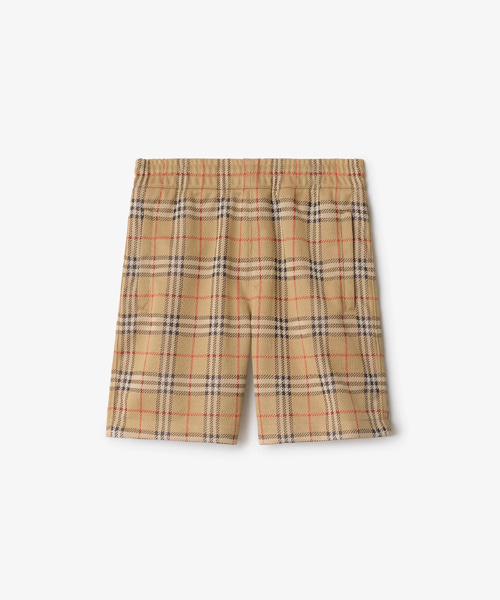 체크 저지 쇼츠