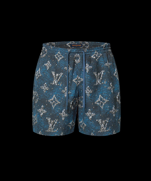 모노그램 프린트 스윔 쇼츠