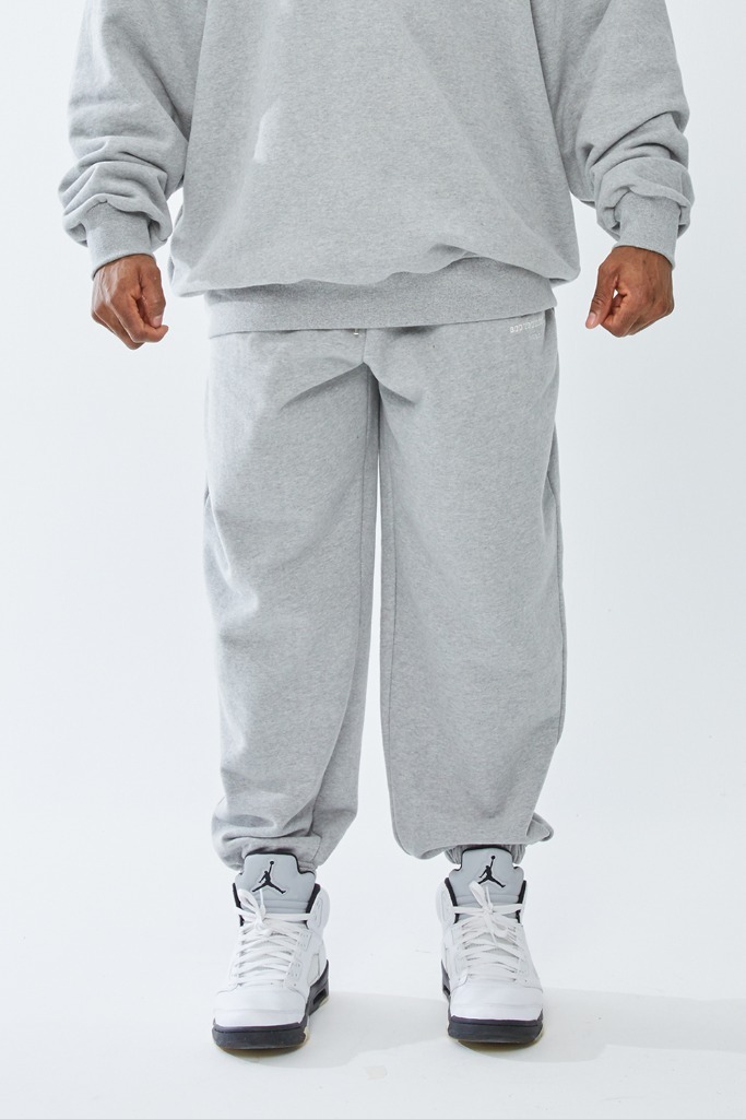 HEAVYWEIGHT WIDE JOGGER PANTS GREY - 그레이 조거팬츠 이미지