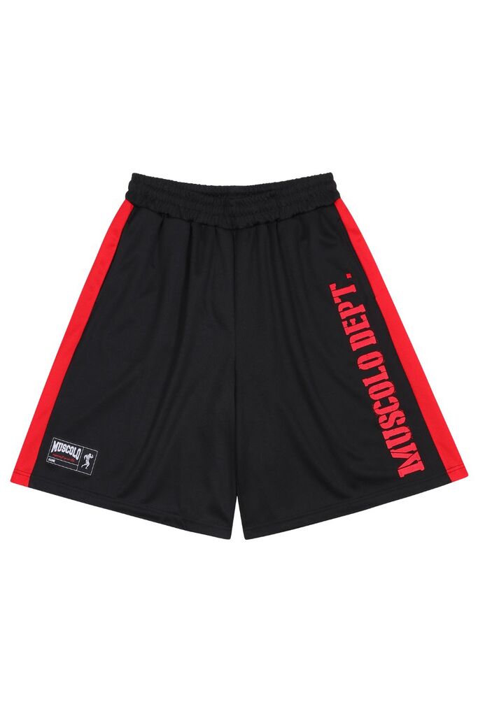 머스콜로 | MESH SIDE PANEL WIDE HALF PANTS