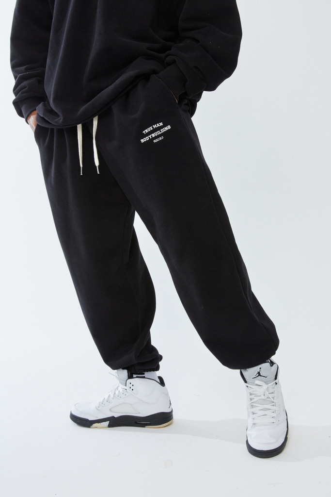 HEAVYWEIGHT WIDE JOGGER PANTS BLACK 팬츠 이미지
