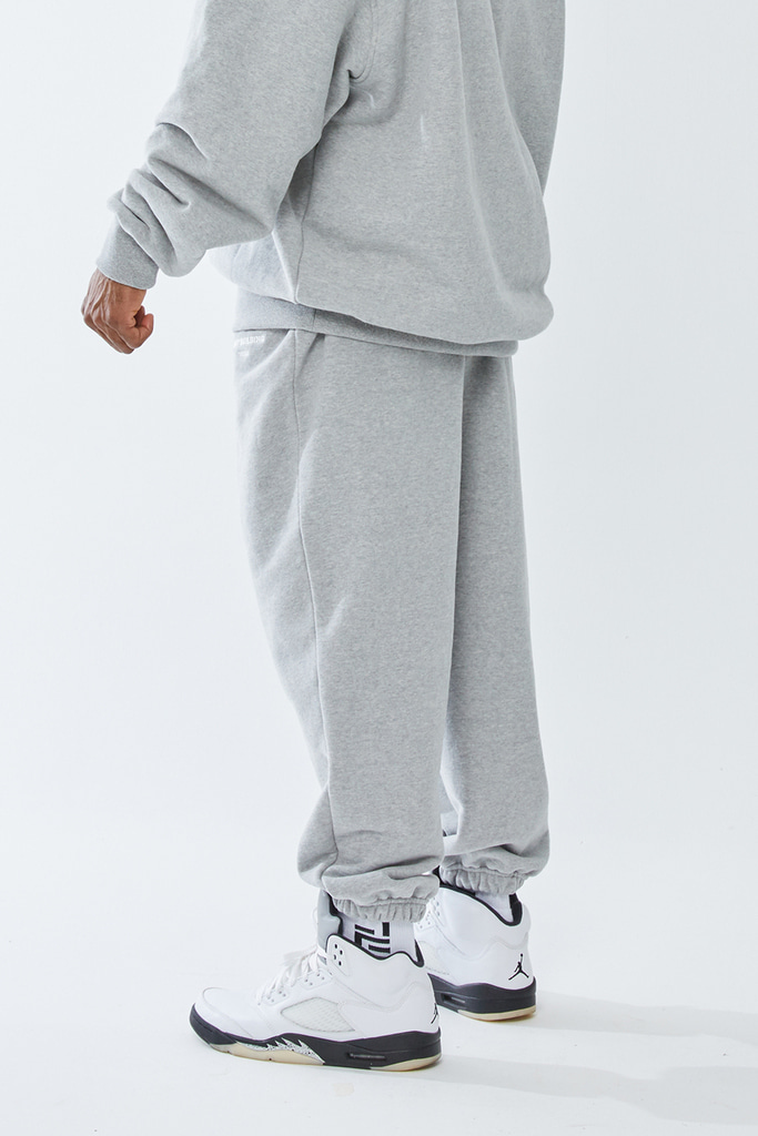 HEAVYWEIGHT WIDE JOGGER PANTS GREY - 그레이 조거팬츠 이미지